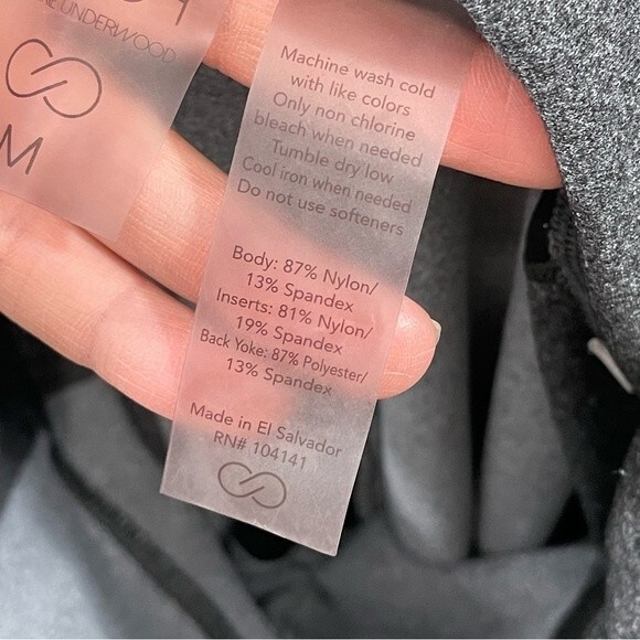 CALIA Carrie Underwood Essential Mesh Colorblock Leggings Size MEDIUM Gray Black - Picture 7 of 8